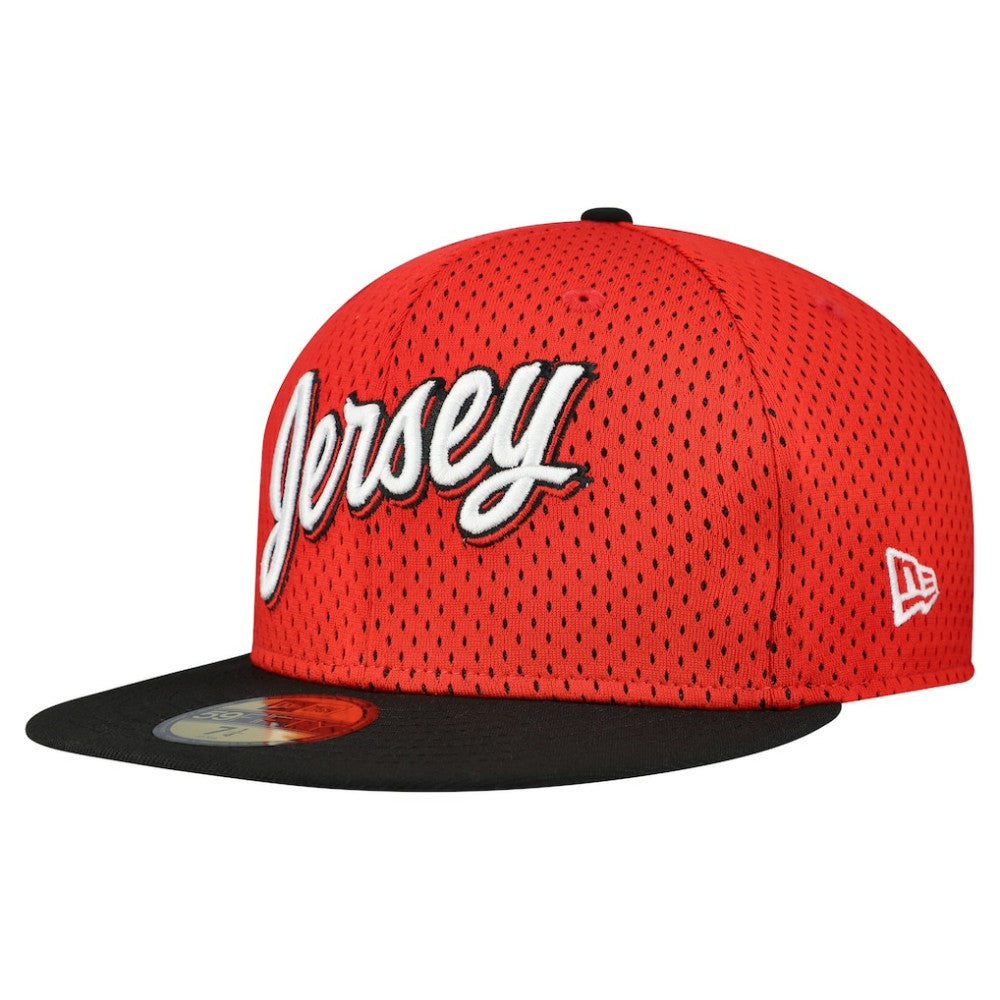 New Jersey Devils - New Era Mesh Crown Two-Tone 59FIFTY Fitted Hat Red/Black
