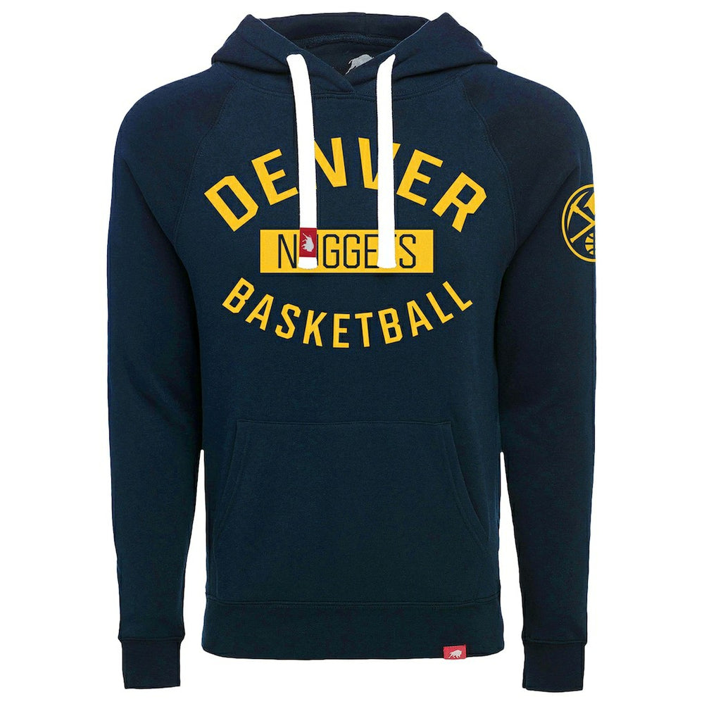 NBA - Denver Nuggets Sportiqe Unisex Olsen Tri-Blend Pullover Hoodie - Navy