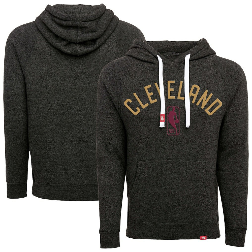 NBA - Cleveland Cavaliers Sportiqe Unisex Olsen Tri-Blend Pullover Hoodie - Black