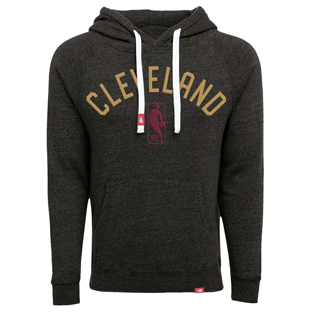 NBA - Cleveland Cavaliers Sportiqe Unisex Olsen Tri-Blend Pullover Hoodie - Black