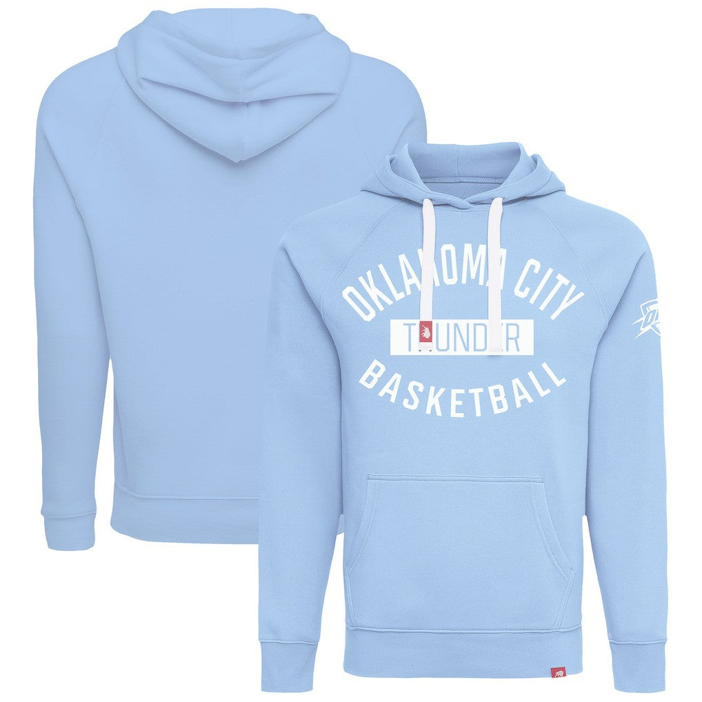 NBA - Oklahoma City Thunder Sportiqe Unisex Olsen Tri-Blend Pullover Hoodie - Light Blue