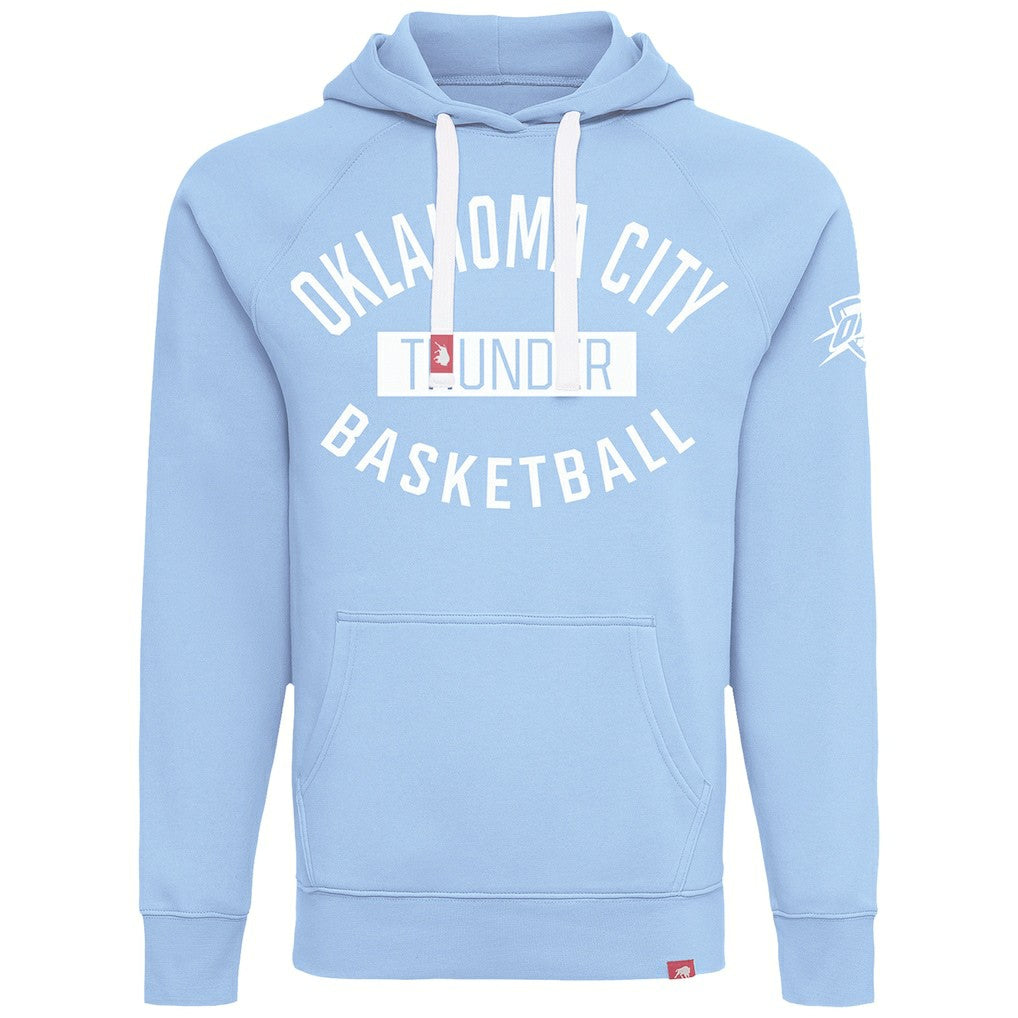 NBA - Oklahoma City Thunder Sportiqe Unisex Olsen Tri-Blend Pullover Hoodie - Light Blue