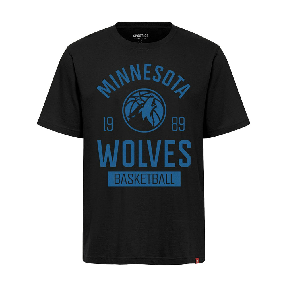 NBA - Minnesota Timberwolves Sportiqe Unisex Duke Premium T-Shirt - Black