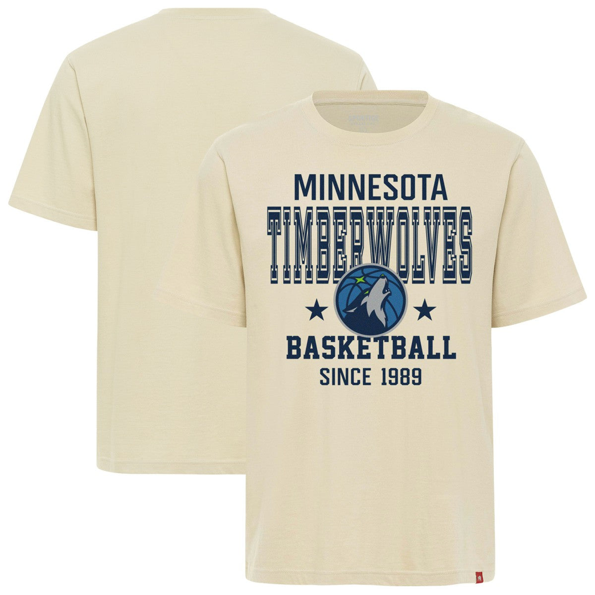 NBA - Minnesota Timberwolves Sportiqe Unisex Duke Premium T-Shirt - Cream