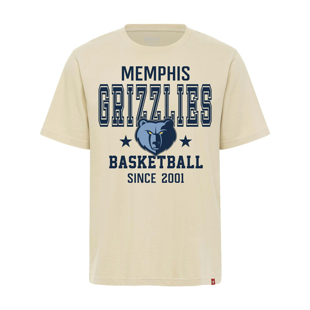 NBA - Memphis Grizzlies Sportiqe Unisex Duke Premium T-Shirt - Cream