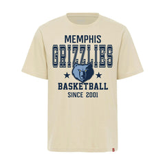 NBA - Memphis Grizzlies Sportiqe Unisex Duke Premium T-Shirt - Cream