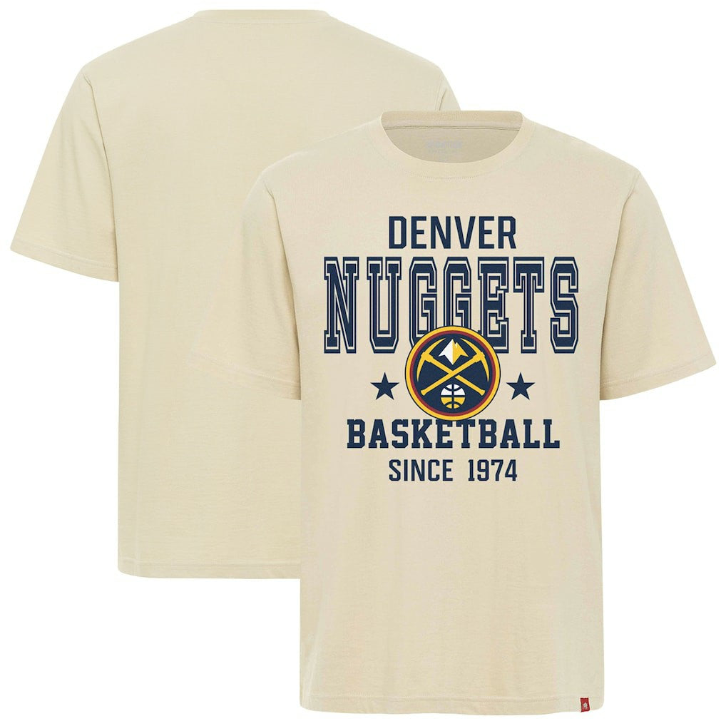 NBA - Denver Nuggets Sportiqe Unisex Duke Premium T-Shirt - Cream
