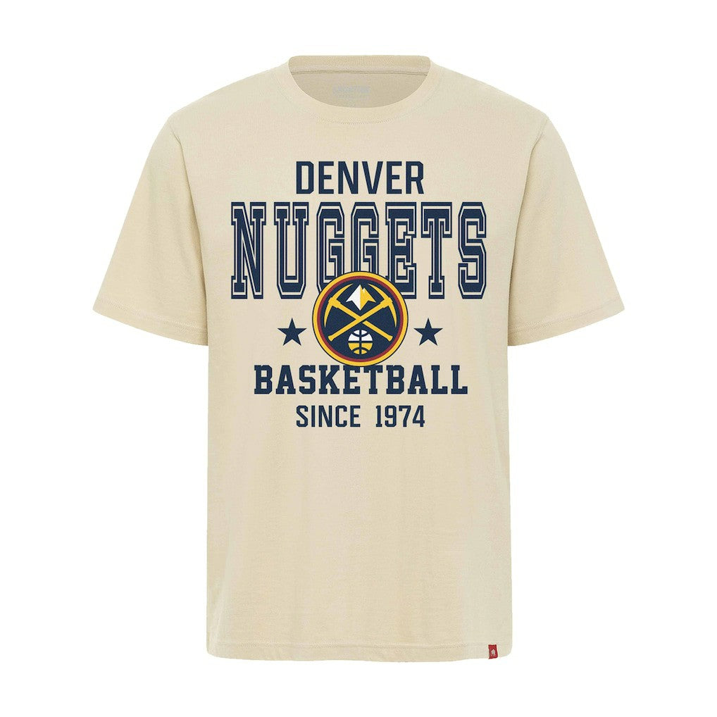 NBA - Denver Nuggets Sportiqe Unisex Duke Premium T-Shirt - Cream