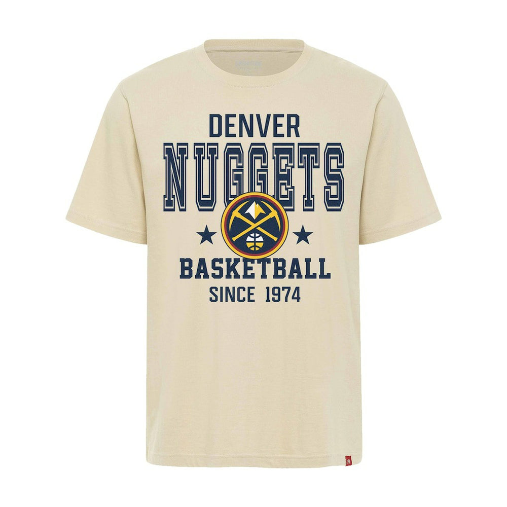 NBA - Denver Nuggets Sportiqe Unisex Duke Premium T-Shirt - Cream