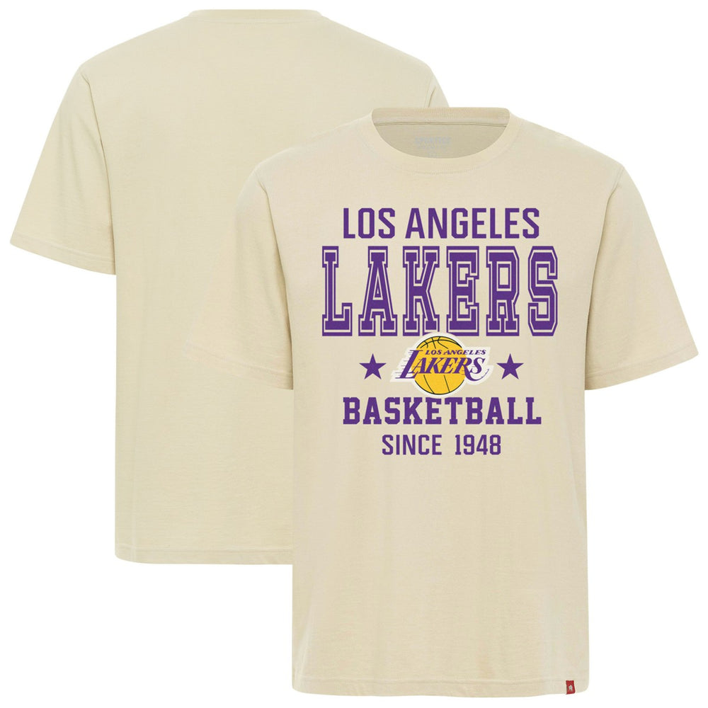 NBA - Los Angeles Lakers Sportiqe Unisex Duke Premium T-Shirt - Cream