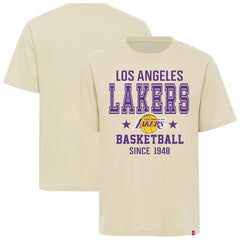 NBA - Los Angeles Lakers Sportiqe Unisex Duke Premium T-Shirt - Cream