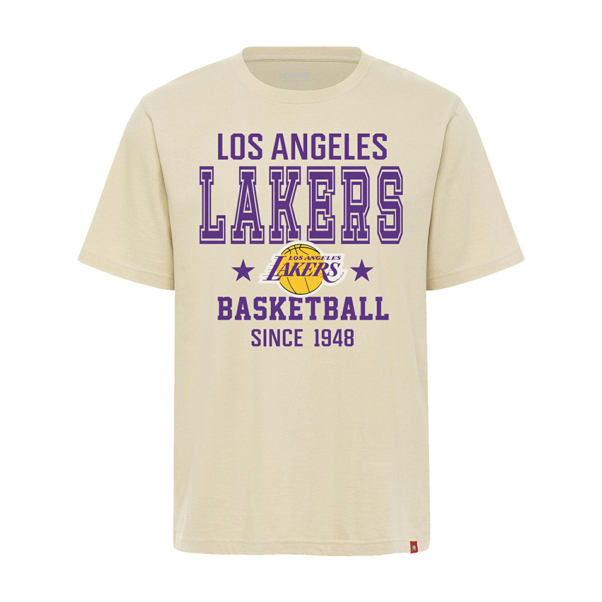 NBA - Los Angeles Lakers Sportiqe Unisex Duke Premium T-Shirt - Cream