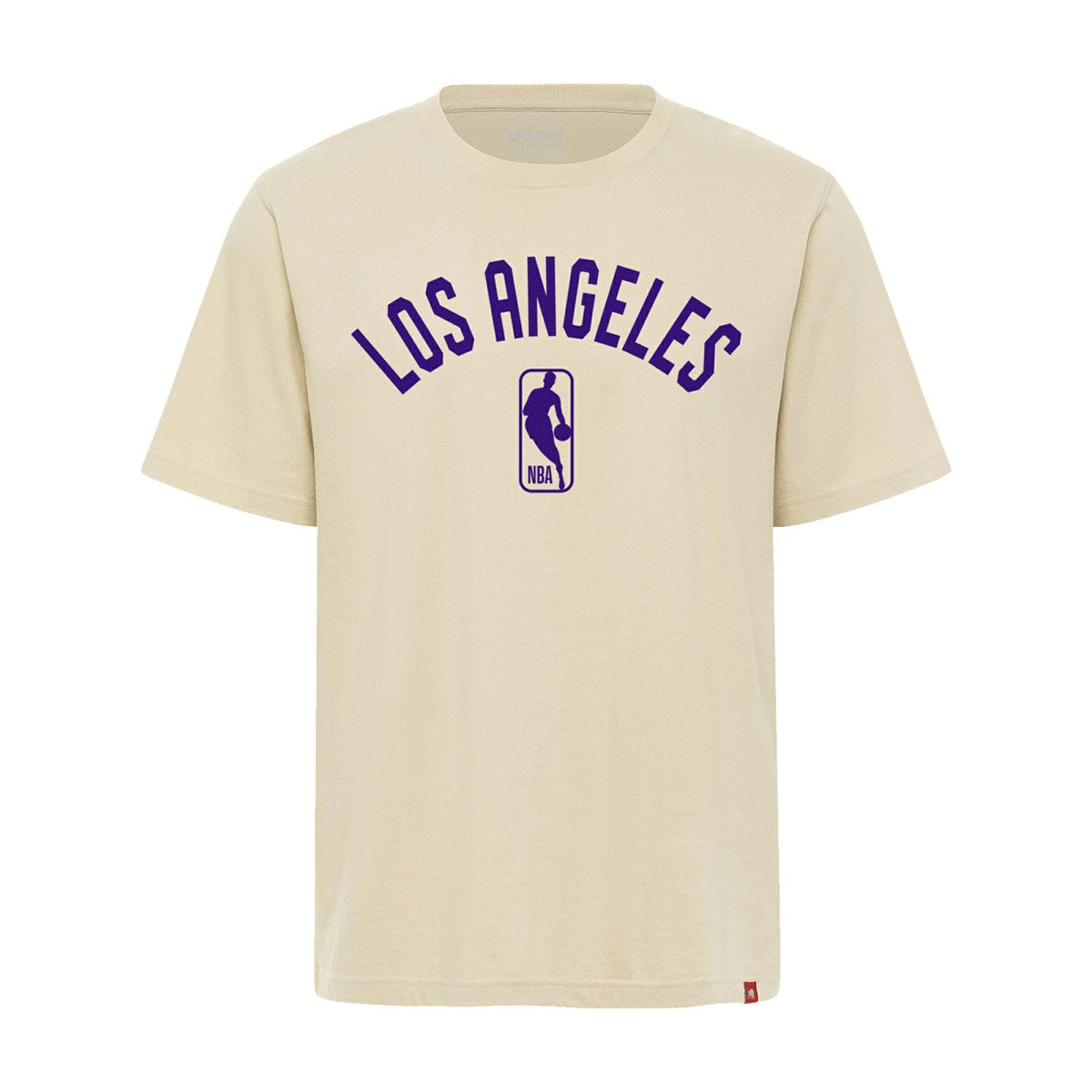 NBA - Los Angeles Lakers Sportiqe Unisex Duke Premium T-Shirt - Cream