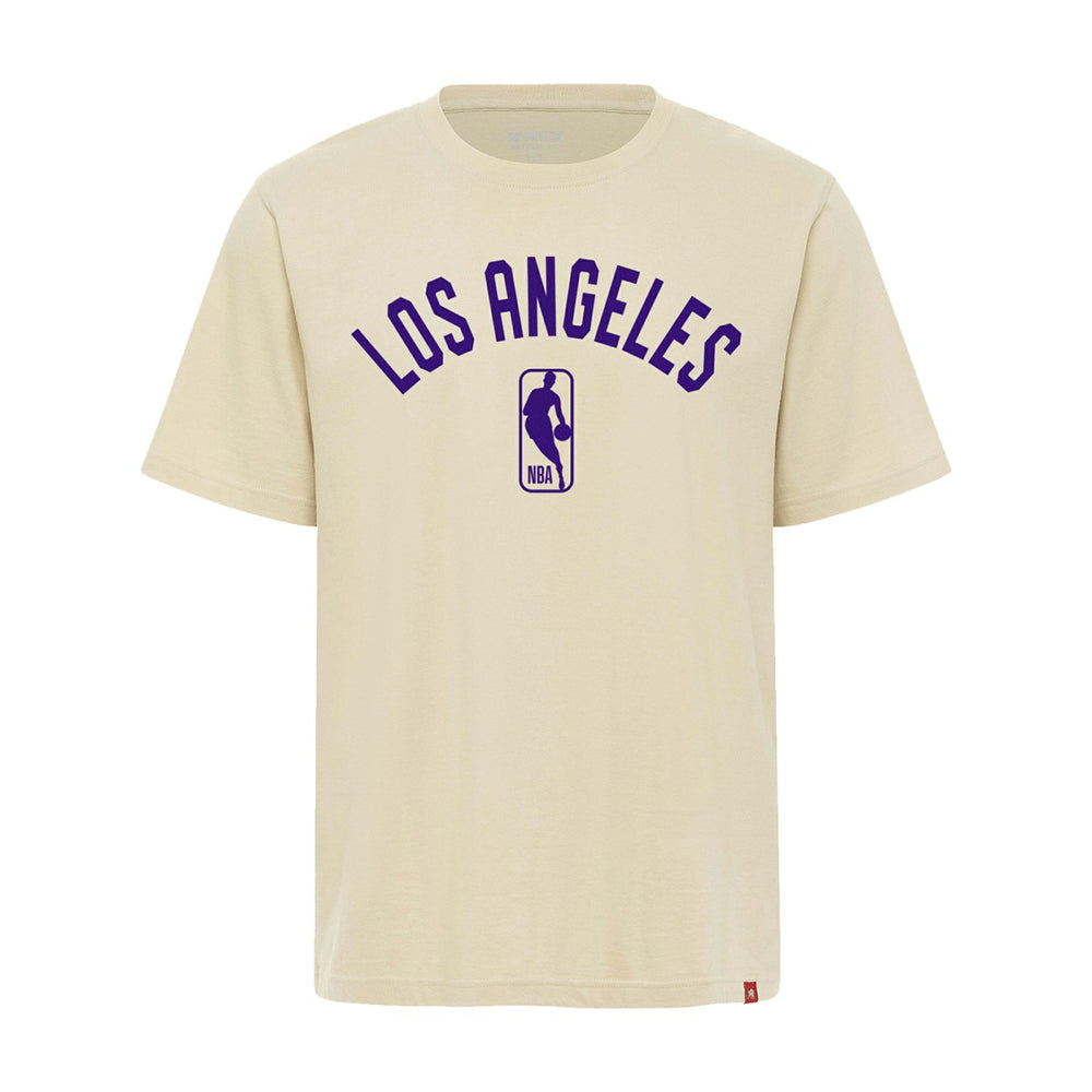 NBA - Los Angeles Lakers Sportiqe Unisex Duke Premium T-Shirt - Cream