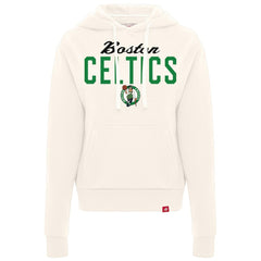 NBA - Boston Celtics Sportiqe Women's Ava Boxy Tri-Blend Pullover Hoodie - Cream