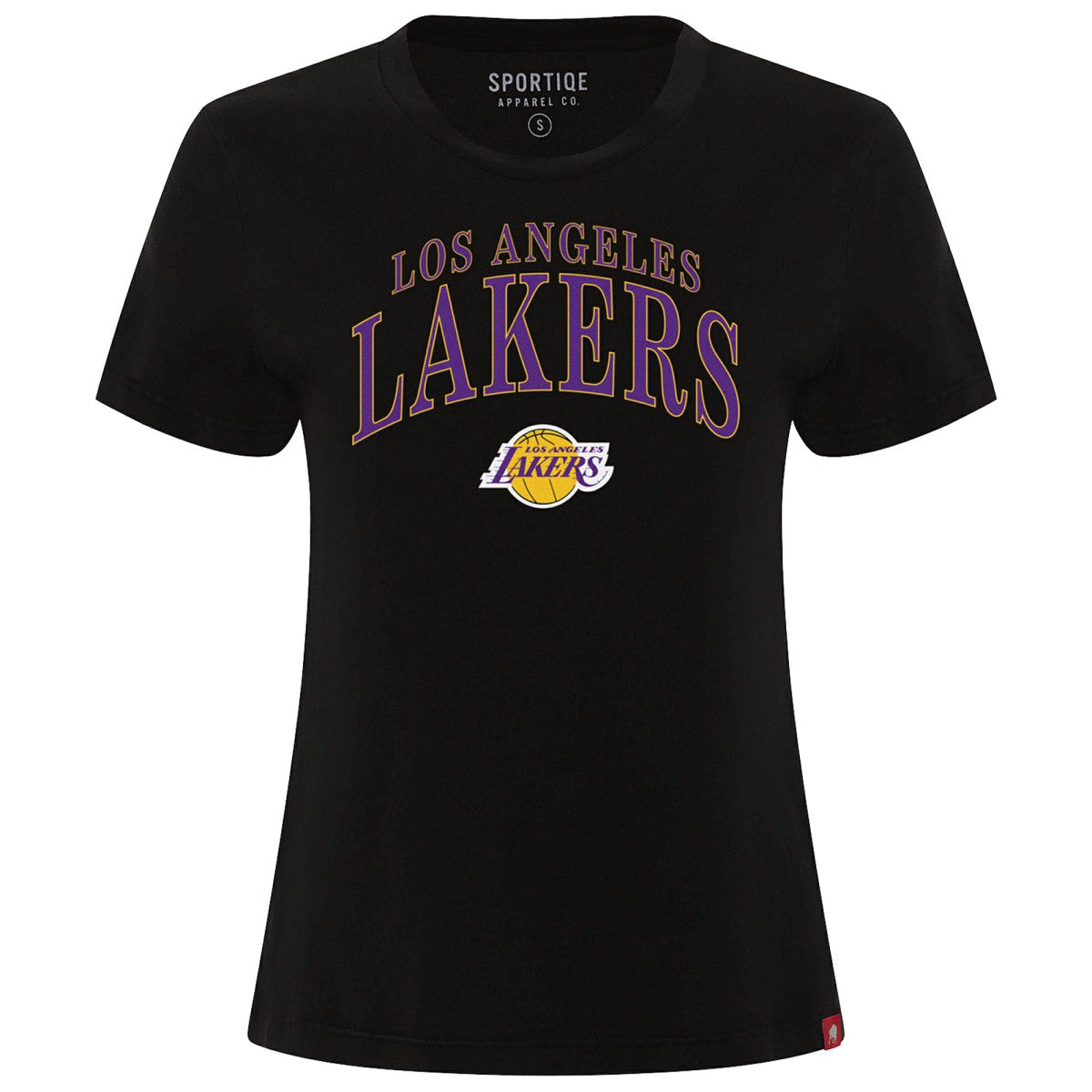 NBA - Los Angeles Lakers Sportiqe Women's Arcadia Boxy T-Shirt - Black