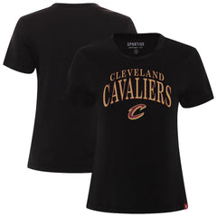 NBA - Cleveland Cavaliers Sportiqe Women's Arcadia Boxy T-Shirt - Black