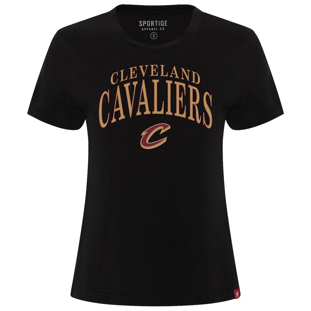 NBA - Cleveland Cavaliers Sportiqe Women's Arcadia Boxy T-Shirt - Black