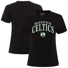 NBA - Boston Celtics Sportiqe Women's Arcadia Boxy T-Shirt - Black