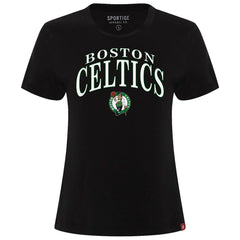 NBA - Boston Celtics Sportiqe Women's Arcadia Boxy T-Shirt - Black