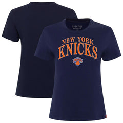 NBA - New York Knicks Sportiqe Women's Arcadia Boxy T-Shirt - Navy