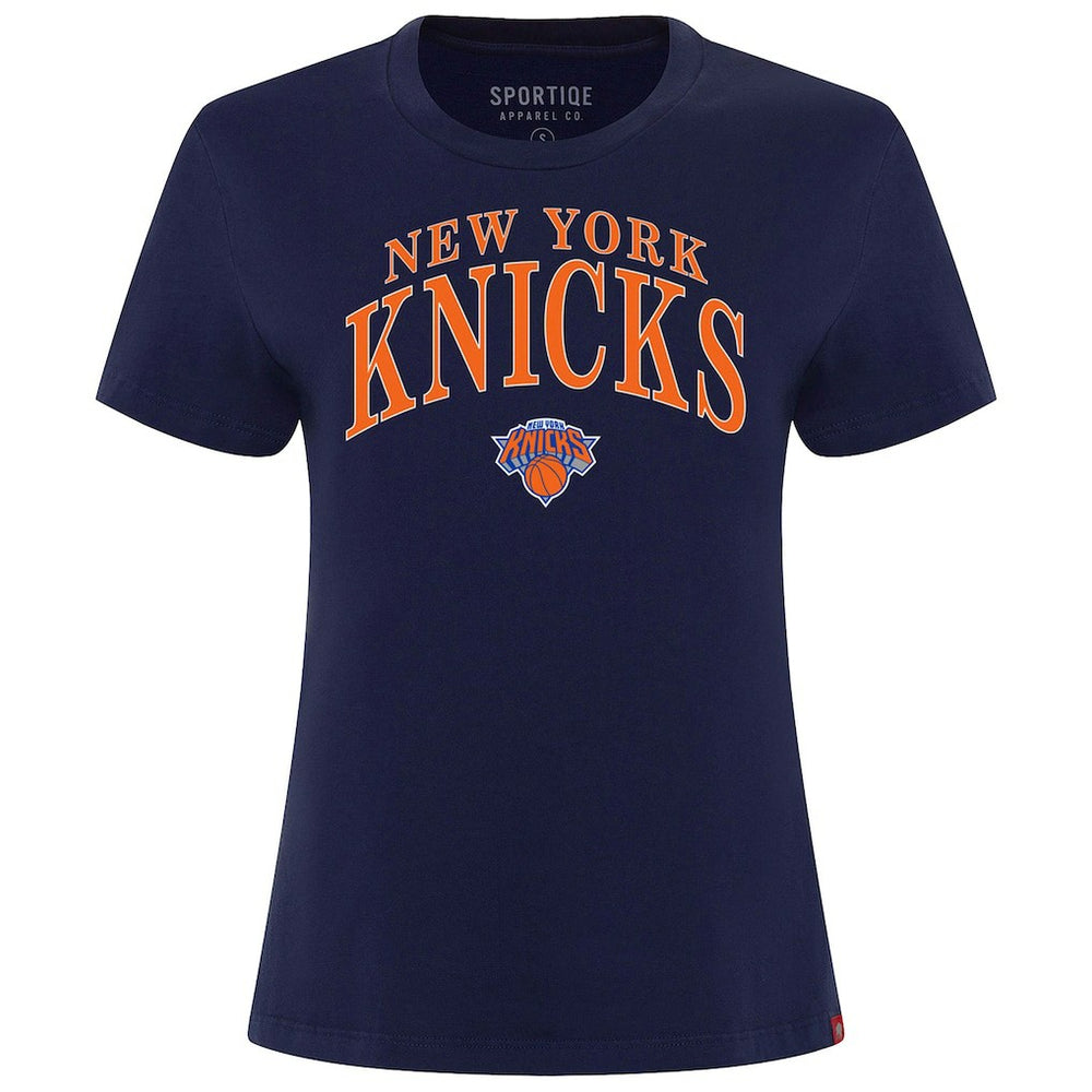NBA - New York Knicks Sportiqe Women's Arcadia Boxy T-Shirt - Navy