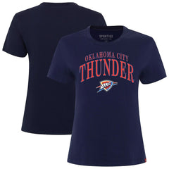 NBA - Oklahoma City Thunder Sportiqe Women's Arcadia Boxy T-Shirt - Navy