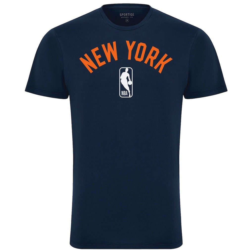 NBA - New York Knicks Sportiqe Unisex Bingham T-Shirt - Navy