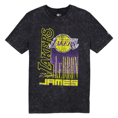 New Era - LeBron James Los Angeles Lakers Full Court Press Mineral Wash Player T-Shirt - Black