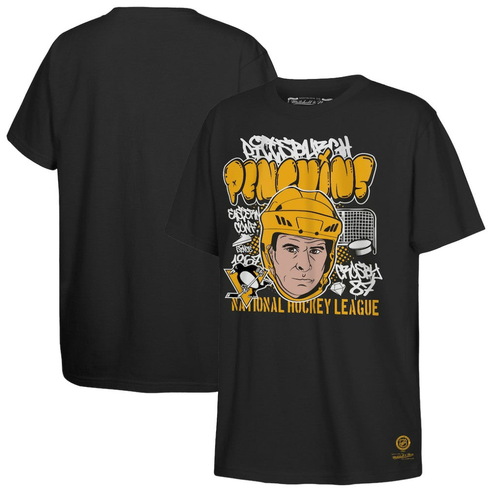 Sidney Crosby Pittsburgh Penguins Mitchell & Ness Youth Caricature T-Shirt Black