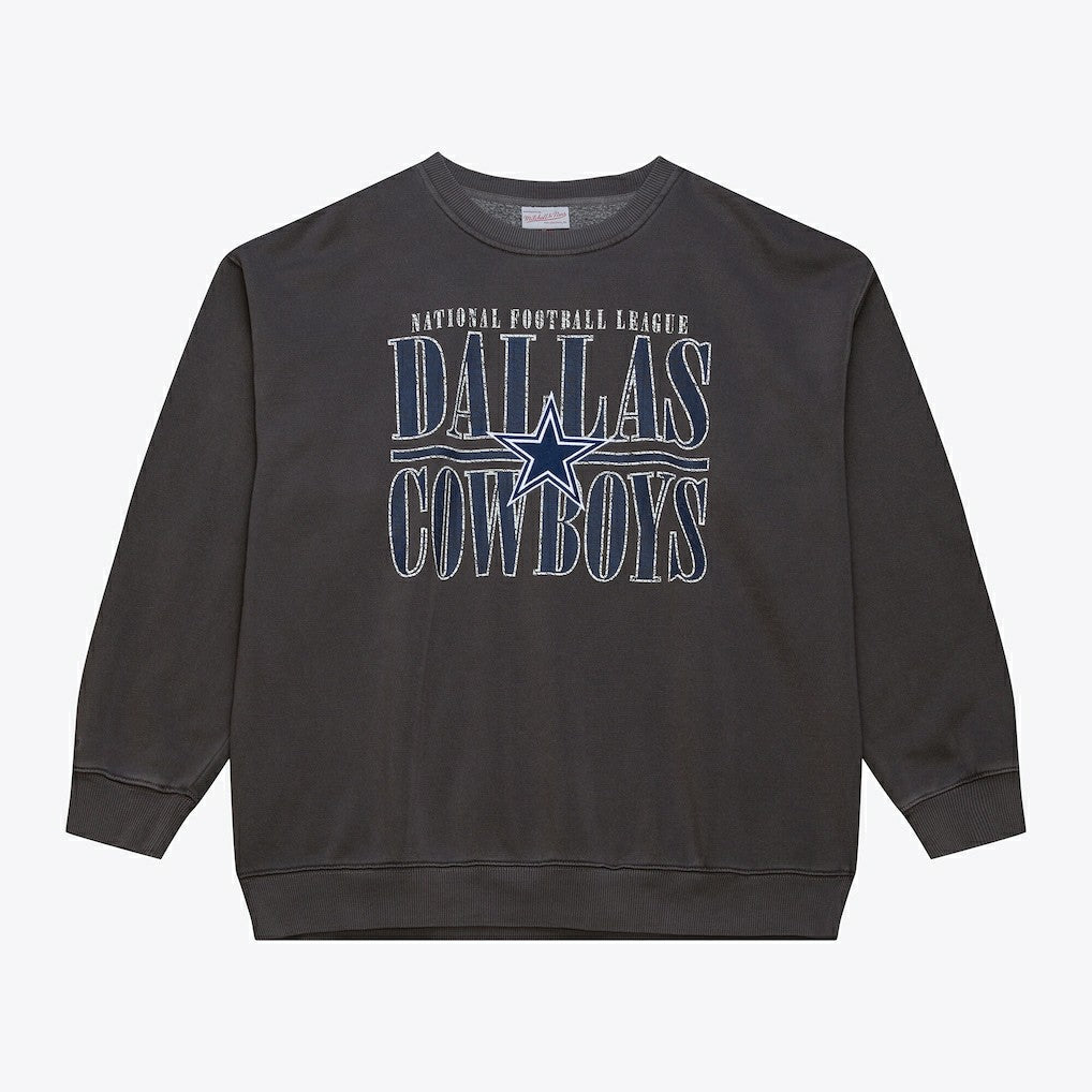 Dallas Cowboys Downtown Collection Fleece Sweatshirt Black - Mitchell & Ness