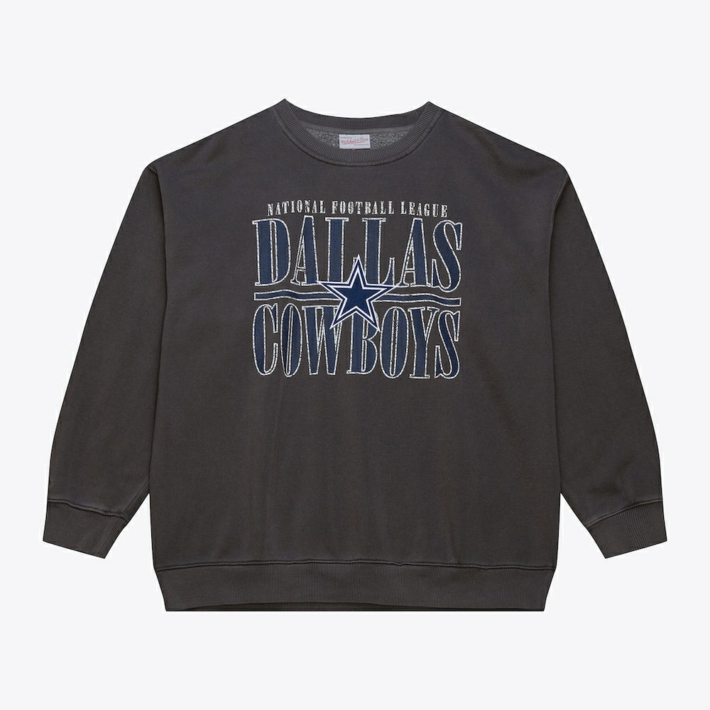 Dallas Cowboys Downtown Collection Fleece Sweatshirt Black - Mitchell & Ness