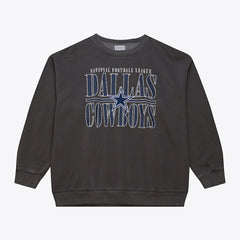Dallas Cowboys Downtown Collection Fleece Sweatshirt Black - Mitchell & Ness