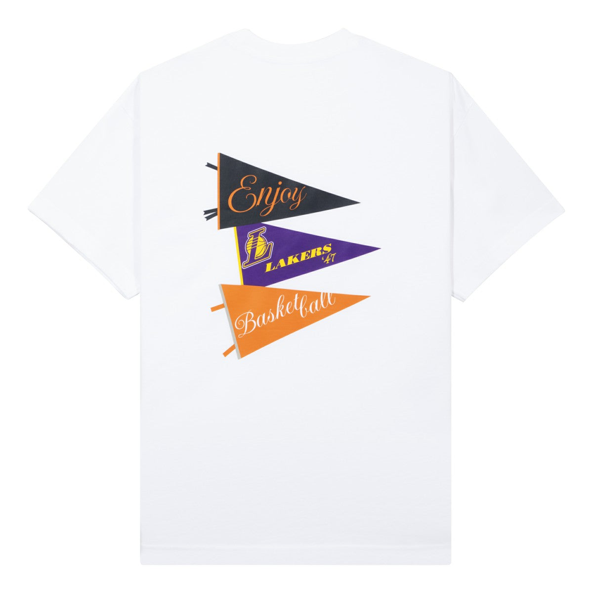 NBA - Enjoy Basketball x Los Angeles Lakers Unisex Hoop Enthusiast Capsule Collection T-Shirt - White