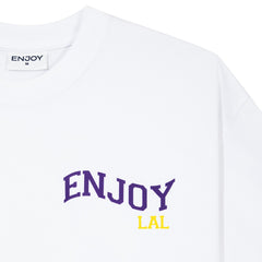 NBA - Enjoy Basketball x Los Angeles Lakers Unisex Hoop Enthusiast Capsule Collection T-Shirt - White