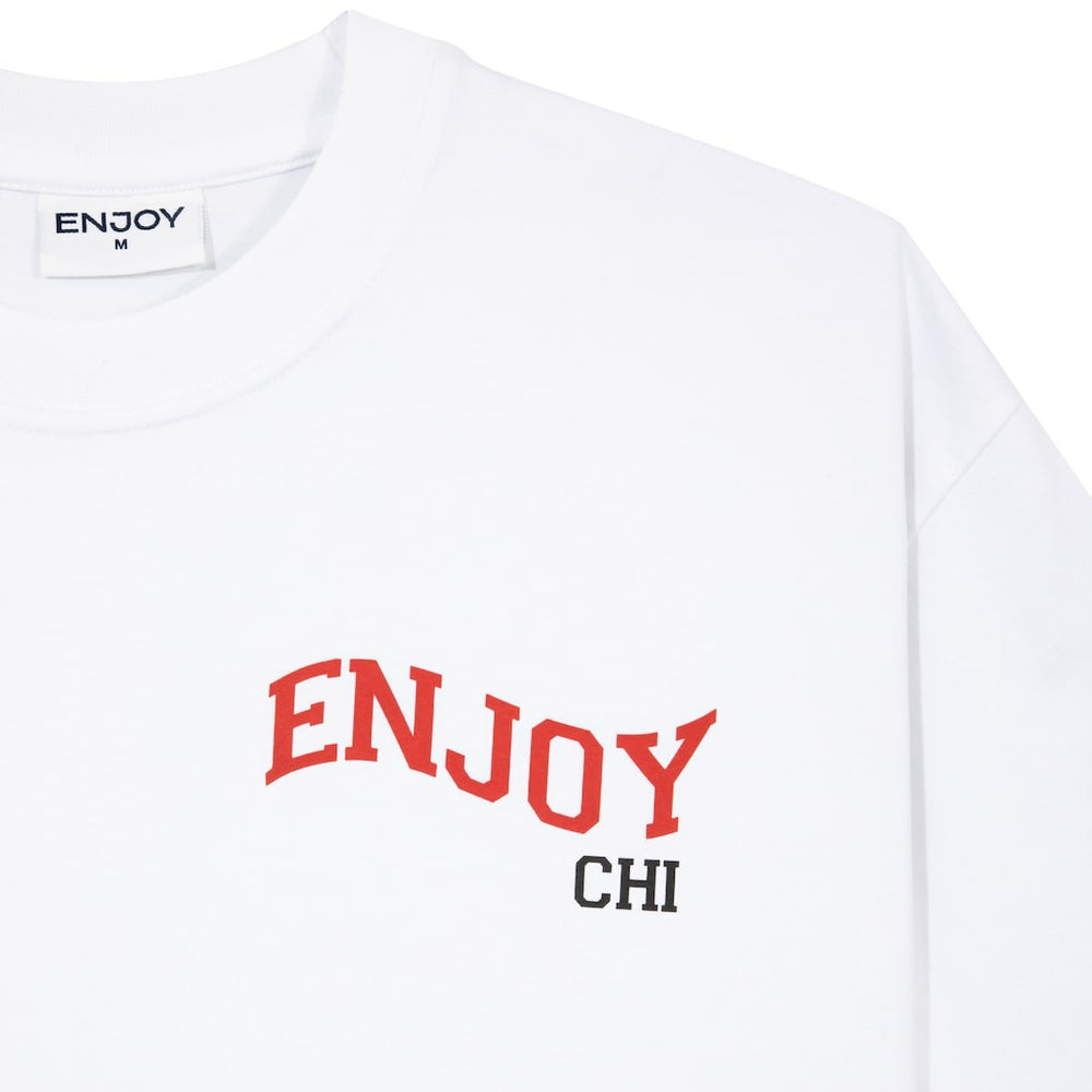 NBA - Enjoy Basketball x Chicago Bulls Unisex Hoop Enthusiast Capsule Collection T-Shirt - White