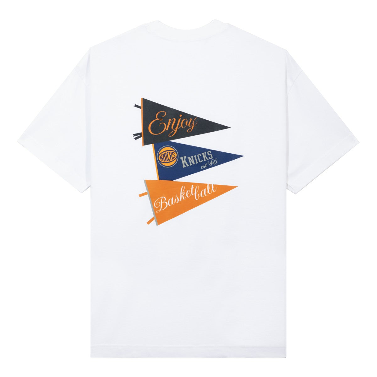 NBA - Enjoy Basketball x New York Knicks Unisex Hoop Enthusiast Capsule Collection T-Shirt - White