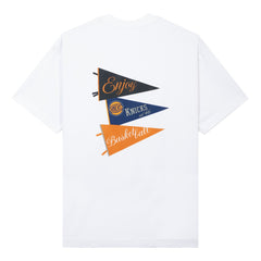 NBA - Enjoy Basketball x New York Knicks Unisex Hoop Enthusiast Capsule Collection T-Shirt - White