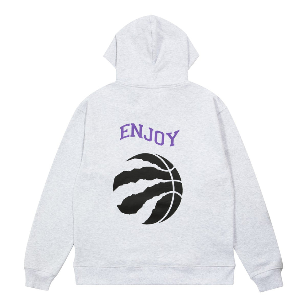 NBA - Enjoy Basketball x Toronto Raptors Unisex Hoop Enthusiast Capsule Collection Pullover Hoodie - Heather Gray