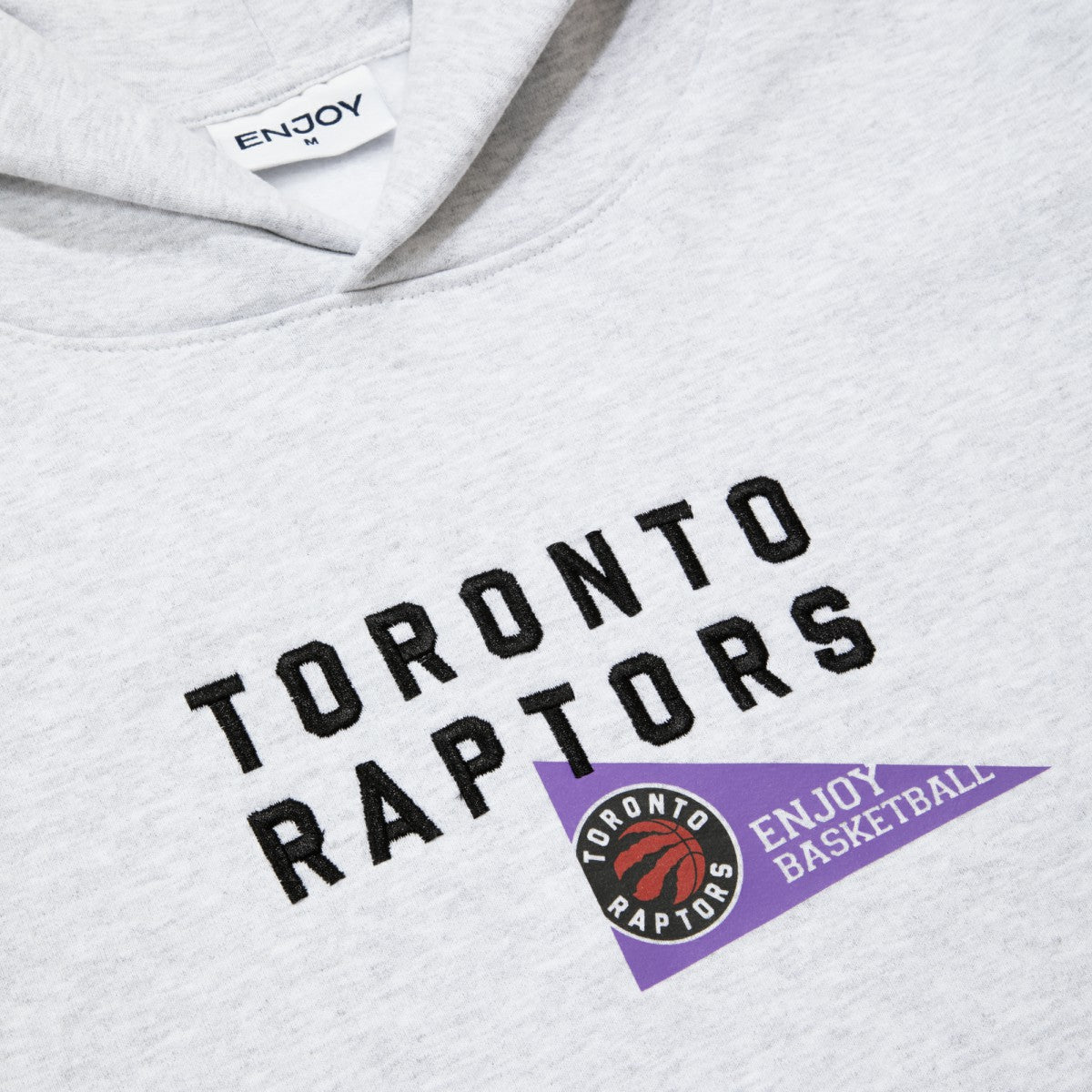 NBA - Enjoy Basketball x Toronto Raptors Unisex Hoop Enthusiast Capsule Collection Pullover Hoodie - Heather Gray