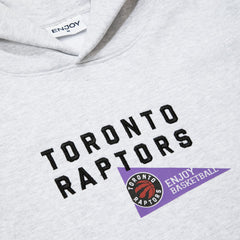 NBA - Enjoy Basketball x Toronto Raptors Unisex Hoop Enthusiast Capsule Collection Pullover Hoodie - Heather Gray