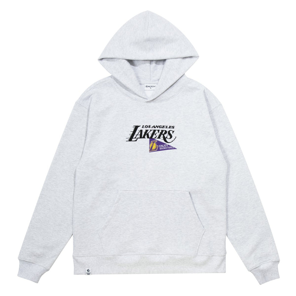 NBA - Enjoy Basketball x Los Angeles Lakers Unisex Hoop Enthusiast Capsule Collection Pullover Hoodie - Heather Gray