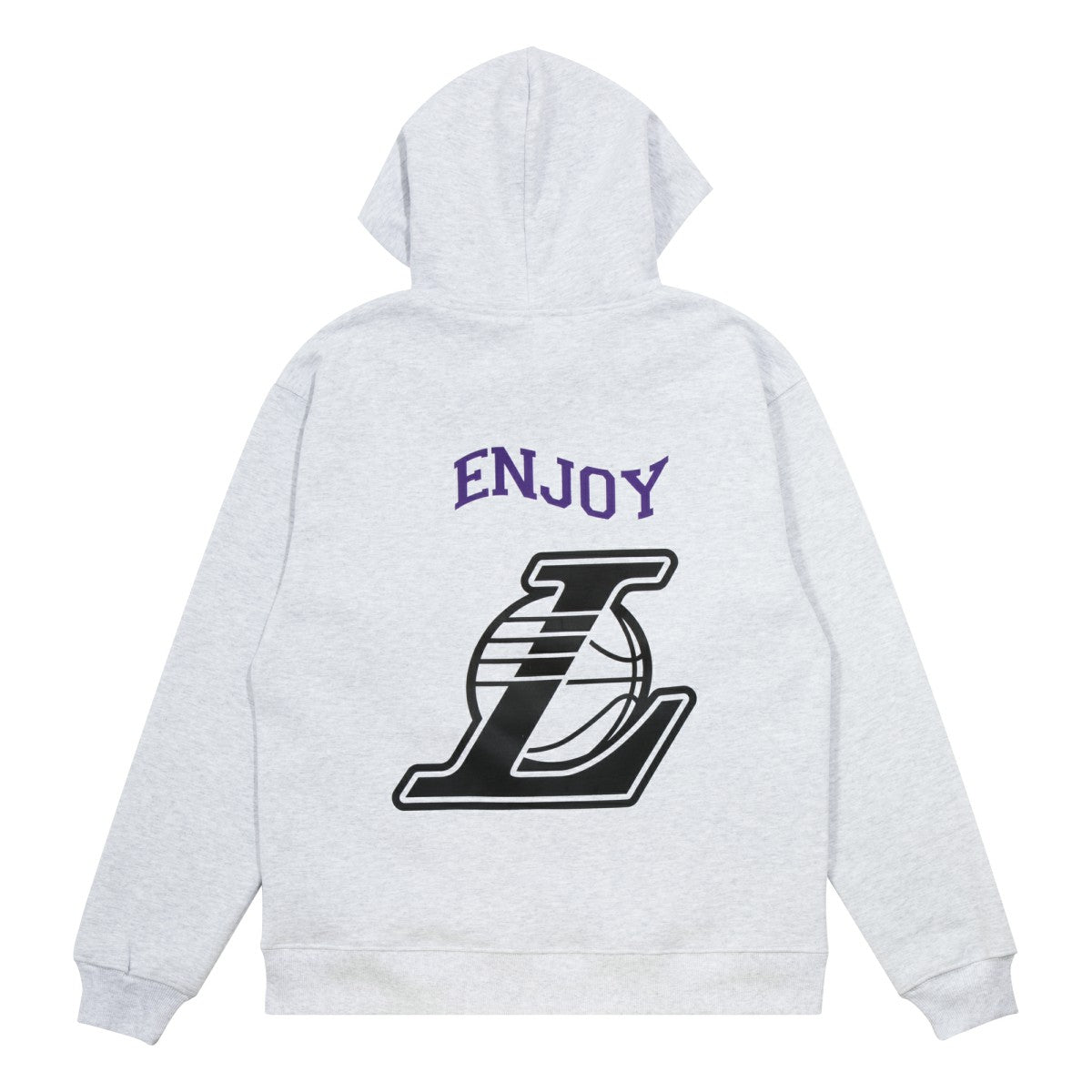 NBA - Enjoy Basketball x Los Angeles Lakers Unisex Hoop Enthusiast Capsule Collection Pullover Hoodie - Heather Gray