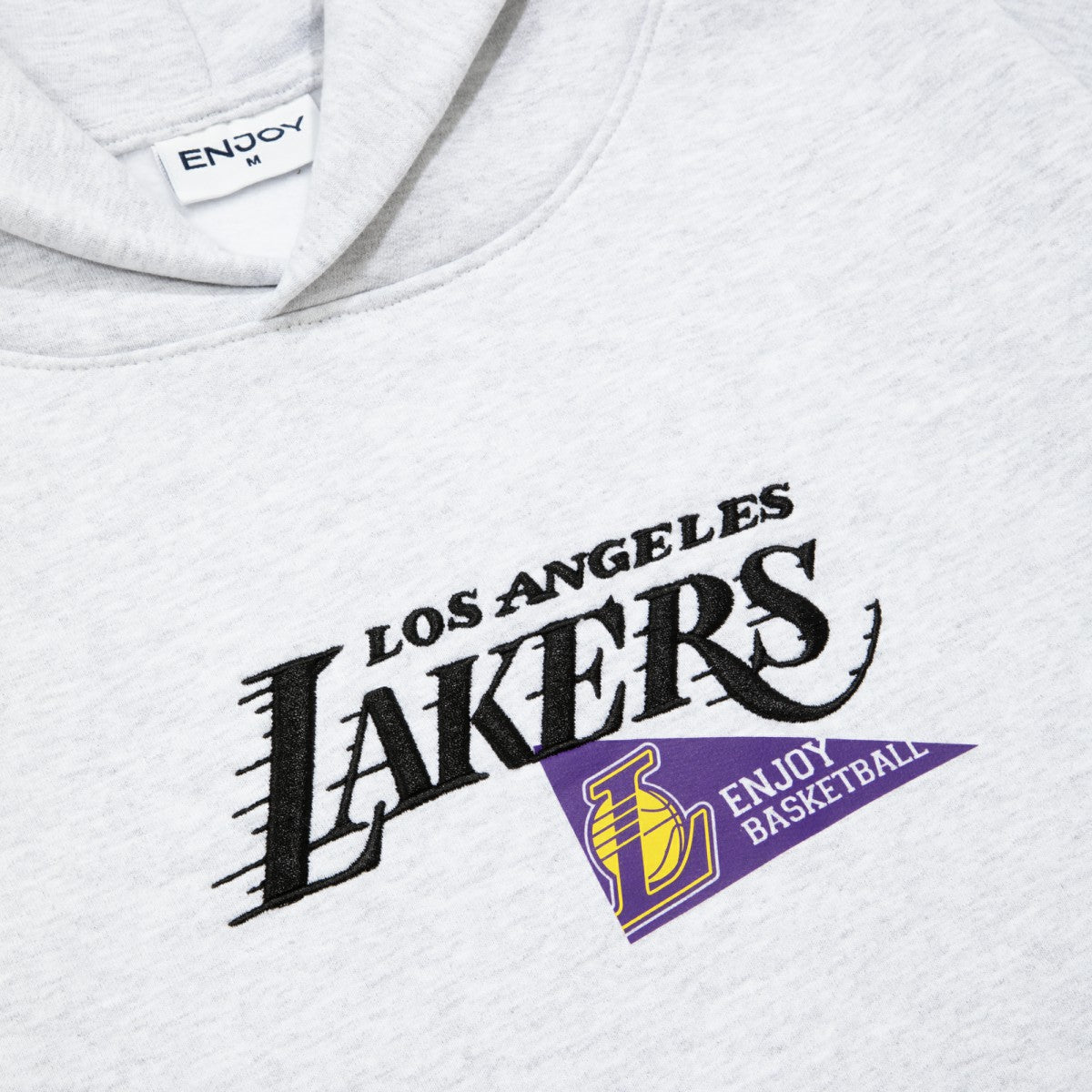 NBA - Enjoy Basketball x Los Angeles Lakers Unisex Hoop Enthusiast Capsule Collection Pullover Hoodie - Heather Gray