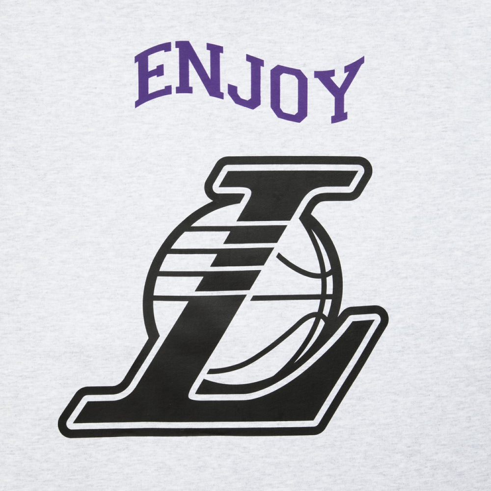 NBA - Enjoy Basketball x Los Angeles Lakers Unisex Hoop Enthusiast Capsule Collection Pullover Hoodie - Heather Gray