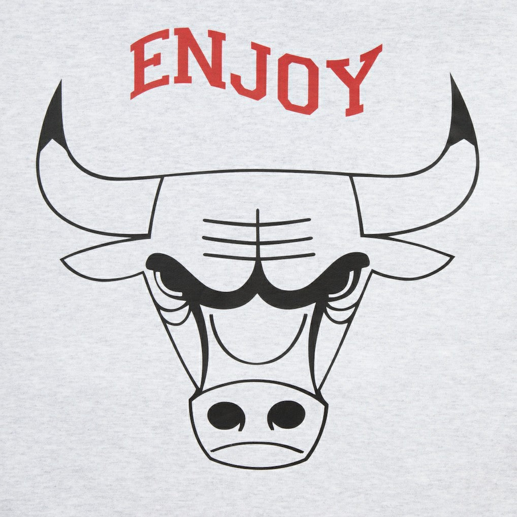 NBA - Enjoy Basketball x Chicago Bulls Unisex Hoop Enthusiast Capsule Collection Pullover Hoodie - Heather Gray