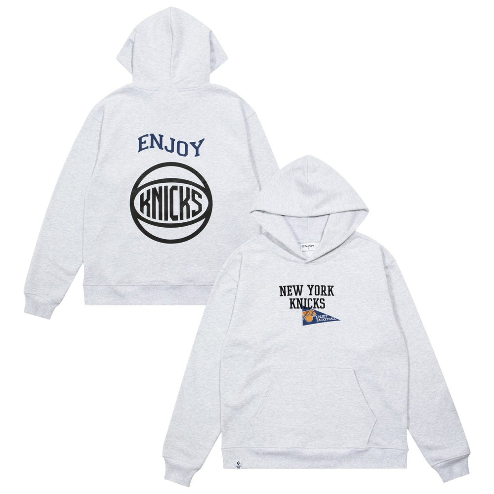 NBA - Enjoy Basketball x New York Knicks Unisex Hoop Enthusiast Capsule Collection Pullover Hoodie - Heather Gray