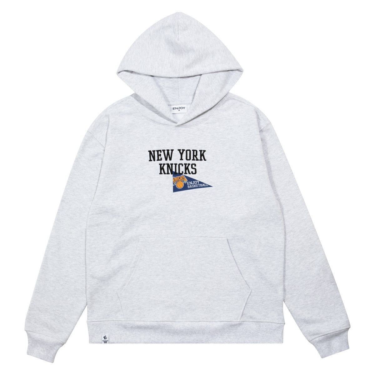 NBA - Enjoy Basketball x New York Knicks Unisex Hoop Enthusiast Capsule Collection Pullover Hoodie - Heather Gray