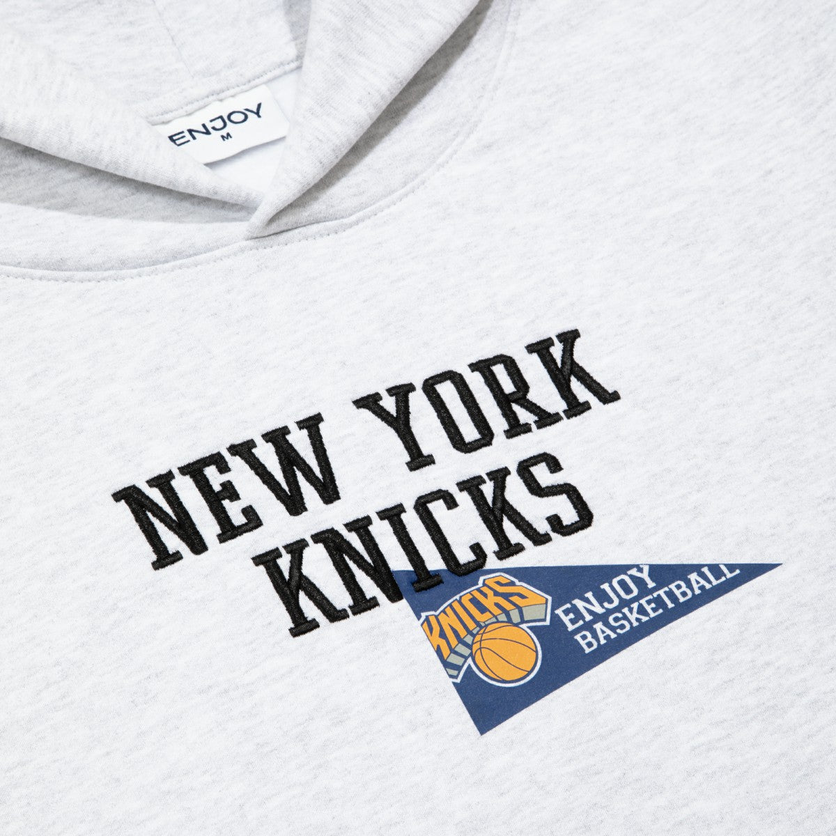 NBA - Enjoy Basketball x New York Knicks Unisex Hoop Enthusiast Capsule Collection Pullover Hoodie - Heather Gray