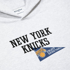 NBA - Enjoy Basketball x New York Knicks Unisex Hoop Enthusiast Capsule Collection Pullover Hoodie - Heather Gray